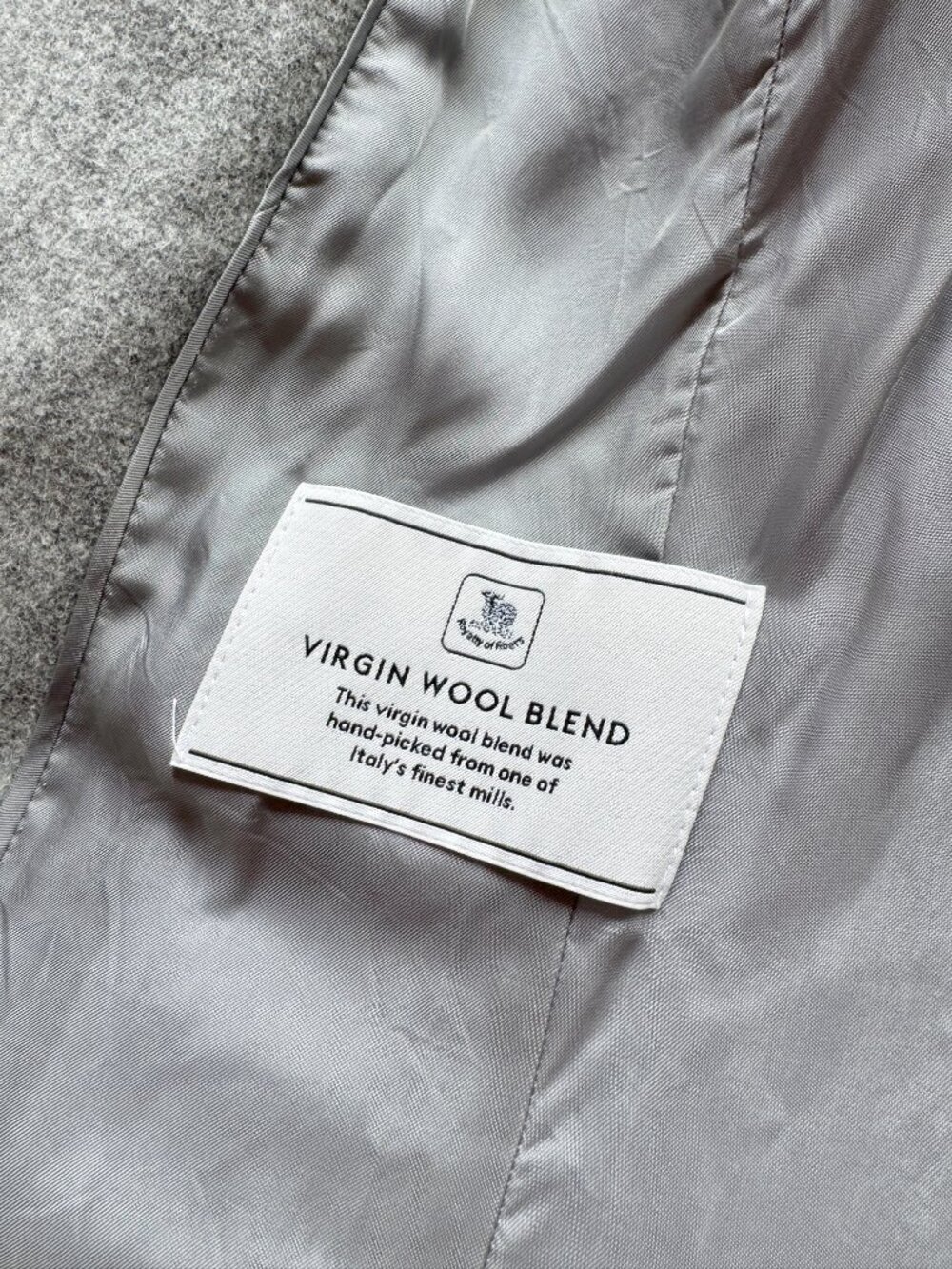 Aritzia BABATON Connor Heather Light Grey Virgin Wool Belted Wrap Coat, Size M - Picture 10 of 16